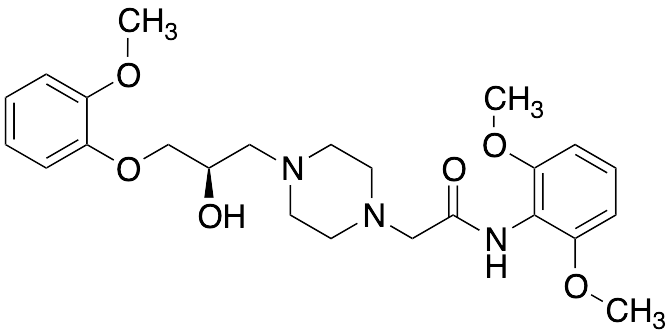 (R)-N-(2,6-Dimethoxyphenyl)-2-(4-(2-hydroxy-3-(2-methoxyphenoxy)propyl)piperazin-1-yl)acetamide