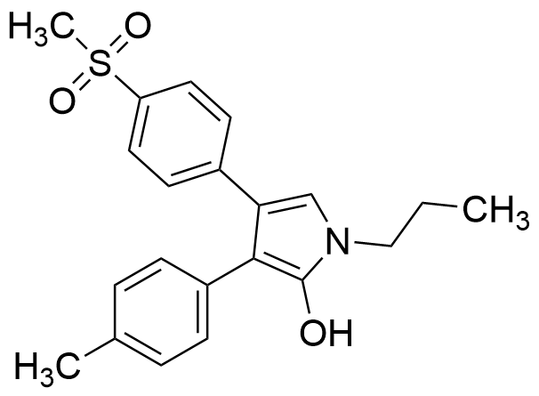 3-(4-Methylphenyl)-4-[4-(methylsulfonyl)phenyl]-1-propyl-1H-pyrrol-2-ol 