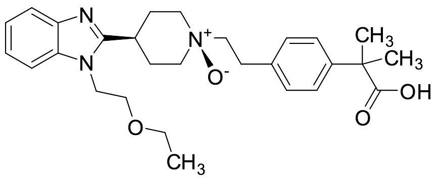 4-[2-[cis-4-[1-(2-Ethoxyethyl)-1H-benzimidazol-2-yl]-1-oxido-1-piperidinyl]ethyl]-alpha,alpha-dimethylbenzeneacetic Acid