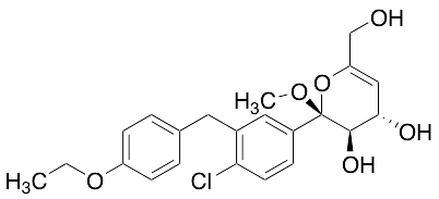 (2S,3R,4S)-2-(4-Chloro-3-(4-ethoxybenzyl)phenyl)-6-(hydroxymethyl)-2-methoxy-3,4-dihydro-2H-pyran-3,4-diol