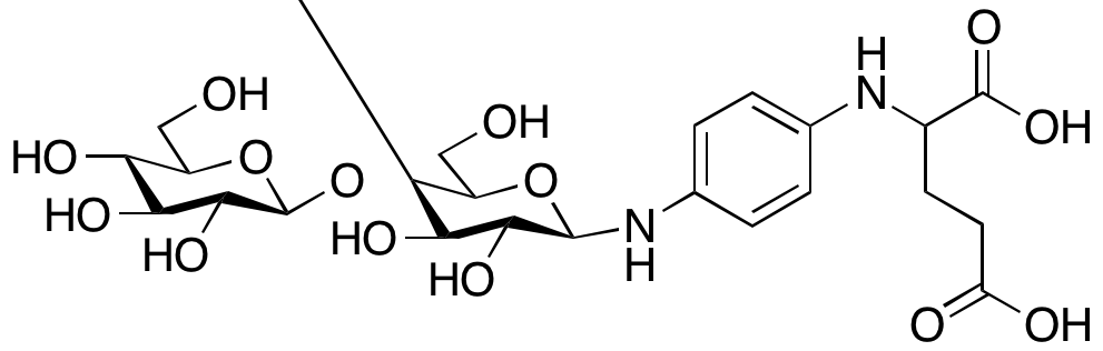 1-Deoxy-4-O-beta-D-glucopyranosyl-1-[4-[(2s)-2-(pentane-1,5-dioic acid)amino]phenylimino]-D-glucitol