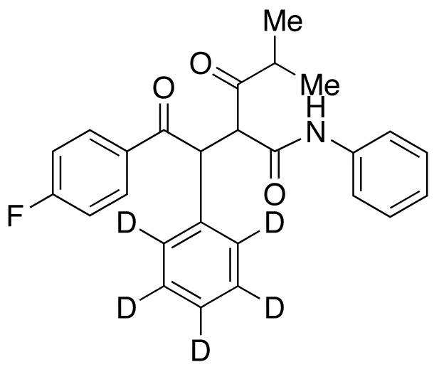 2-[2-(4-Fluorophenyl)-2-oxo-1-phenyl-d5-ethyl]-4-methyl-3-oxo-pentanoic Acid, (2-Benzyloxy-phenyl)-amide