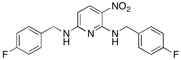 N’N-2,6-Bis(4-fluorobenzyl)-3-nitro-pyridine-2,6-diamine