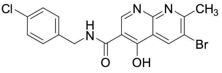 6-Bromo-N-(4-chlorobenzyl)-4-hydroxy-7-methyl-1,8-naphthyridine-3-carboxamide