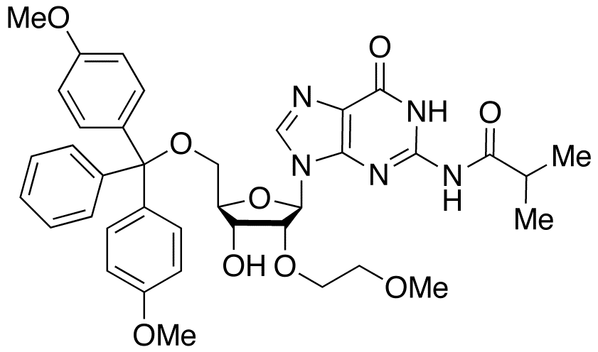 5'-O-[Bis(4-methoxyphenyl)phenylmethyl]-2'-O-(2-methoxyethyl)-N-(2-methyl-1-oxopropyl)guanosine