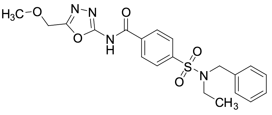 4-[[Ethyl(phenylmethyl)amino]sulfonyl]-N-[5-(methoxymethyl)-1,3,4-oxadiazol-2-yl]benzamide