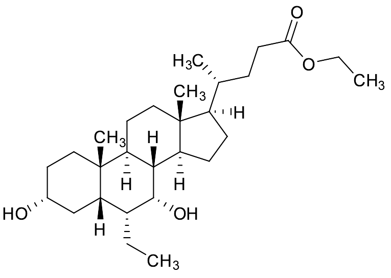 Ethyl (3alpha,5beta,6alpha,7alpha)-6-Ethyl-3,7-dihydroxycholan-24-oate