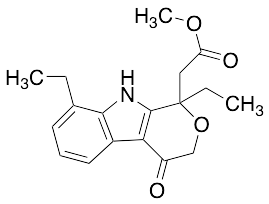1,8-Diethyl-1,3,4,9-tetrahydro-4-oxo-pyrano[3,4-b]indole-1-acetic Acid Methyl Ester
