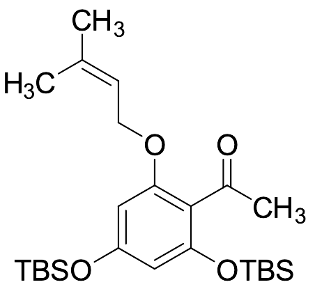 Bis-OTBS-6-[(3-methyl-2-buten-1-yl)oxy]phenyl]ethanone