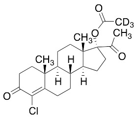 17alpha-Acetoxy-4-chloro Progesterone-d5
