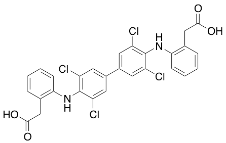 2,​2'-​[(3,​3',​5,​5'-Tetrachloro[1,​1'-​biphenyl]​-​4,​4'-​diyl)​diimino]​bis-benzeneacetic Acid