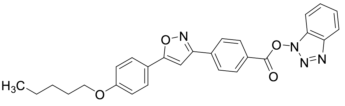 1H-Benzo[d][1,2,3]triazol-1-yl 4-(5-(4-(pentyloxy)phenyl)isoxazol-3-yl)benzoate