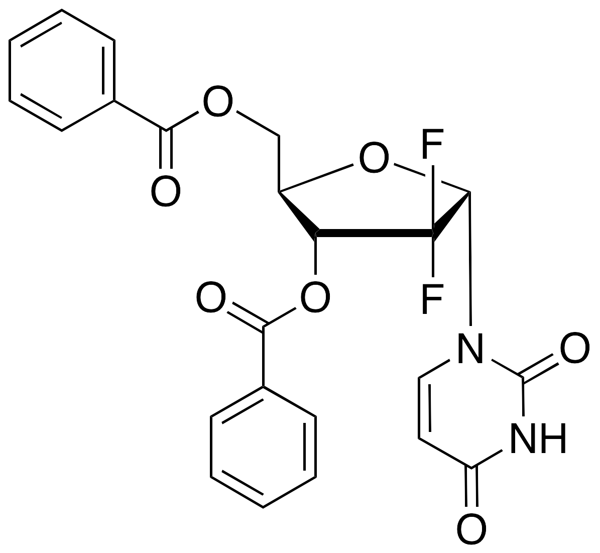 1’-Epi 2’,2’-Difluoro-2’-deoxyuridine 3',5'-Dibenzoate