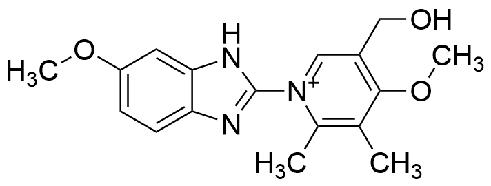 5-(Hydroxymethyl)-4-methoxy-1-(6-methoxy-1H-benzo[d]imidazol-2-yl)-2,3-dimethylpyridin-1-ium