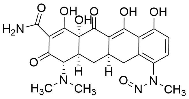 7-N-Nitroso 7-Desmethyl Minocycline Impurity (>85%)