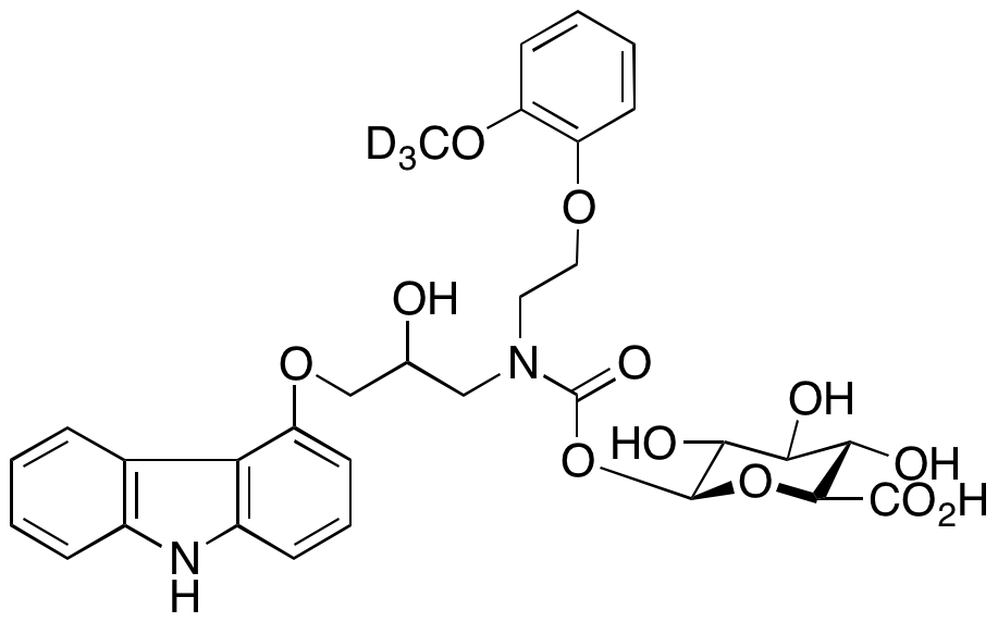 Carvedilol-d3 N’-Carbamate beta-D-Glucopyranuronic Acid