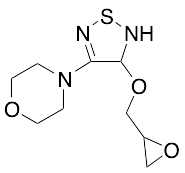 4-(4-(Oxiran-2-ylmethoxy)-4,5-dihydro-1,2,5-thiadiazol-3-yl)morpholine