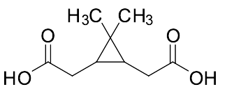 rel-(1R,3S)-2,2-Dimethyl-3-(2-oxopropyl)cyclopropaneacetic acid