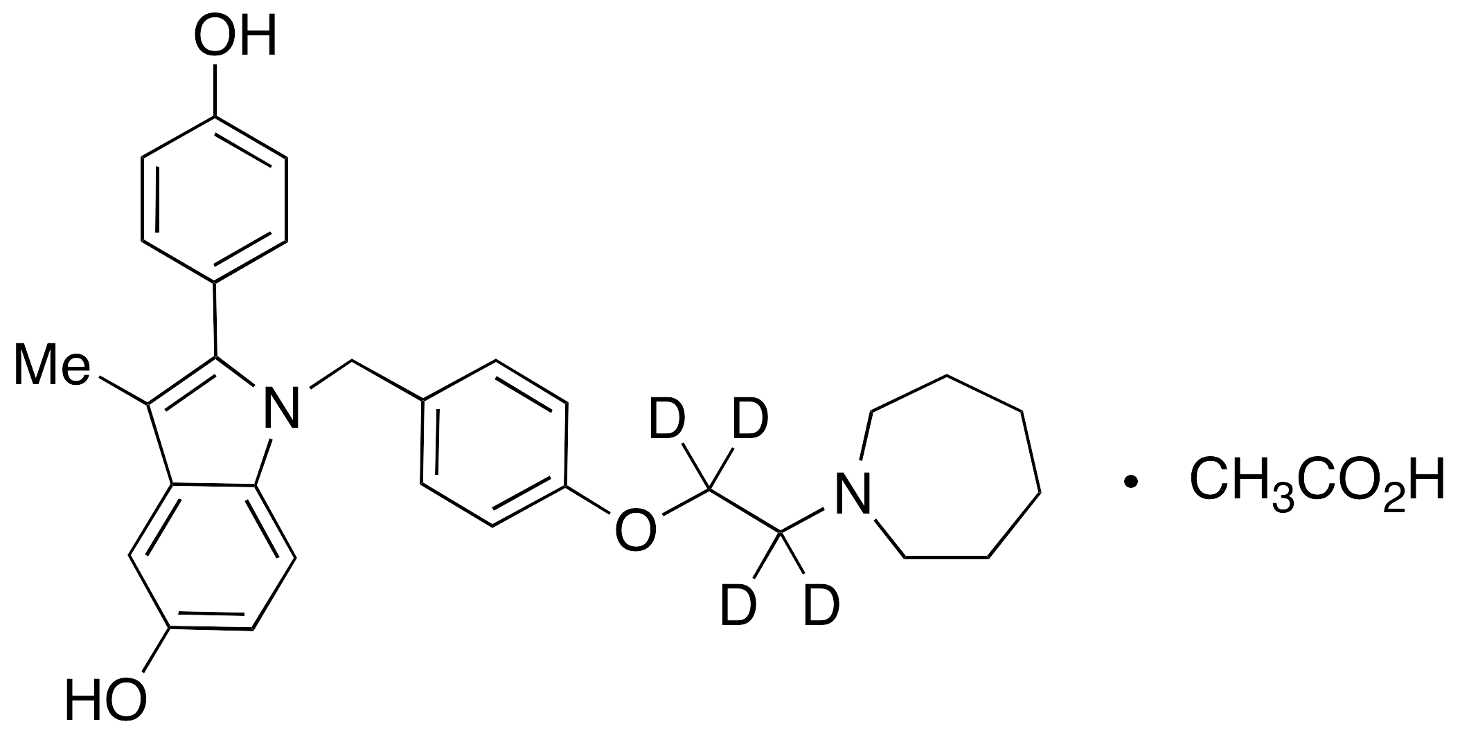 Bazedoxifene-d4 Acetate
