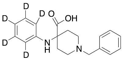 4-(Phenylamino]-1-benzyl-4-piperidinecarboxylic Acid-d4