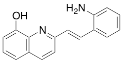 2-[2-(2-Aminophenyl)vinyl]quinolin-8-ol (>90%)