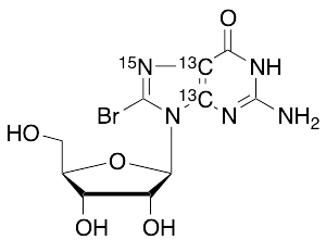 8-Bromoguanosine-13C2,15N