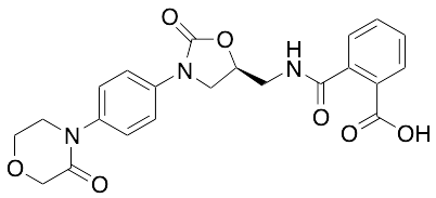 2-[[[[(5S)-2-Oxo-3-[4-(3-oxo-4-morpholinyl)phenyl]-5-oxazolidinyl]methyl]amino]carbonyl]-benzoic Acid