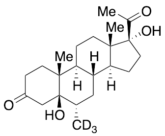 (5b,6a)-5,17-Dihydroxy-6-methylpregnane-3,20-dione-d3