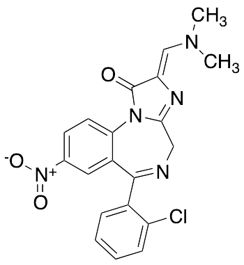 6-(2-Chlorophenyl)-2-[(dimethylamino)methylene]-2,4-dihydro-8-nitro-1H-imidazo[1,2-a][1,4]benzodiazepin-1-one