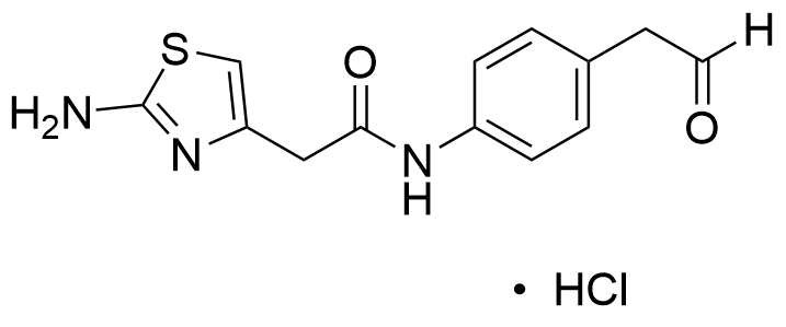 2-(2-Aminothiazol-4-yl)-N-(4-(2-oxoethyl)phenyl)acetamide Hydrochloride (Technical Grade)