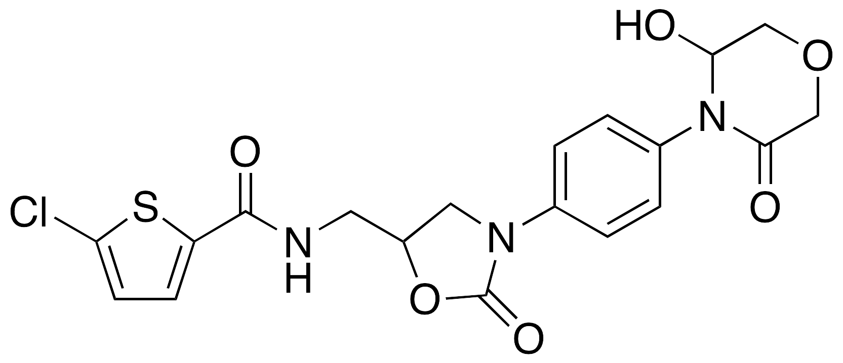 3-Hydroxy Rivaroxaban(Mixture of 4 Diastereomers)