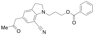 1-[3-(Benzoyloxy)propyl]-2,3-dihydro-5-(2-oxopropyl)-1H-Indole-7-carbonitrile