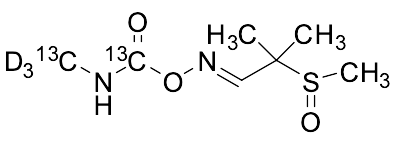 Aldicarb-​(N-​methyl-​13C,​D3 carbamoyl-​13C)​ Sulfoxide