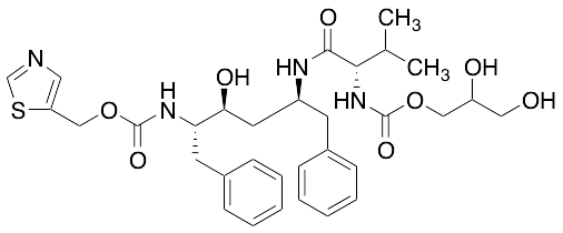 O-Des(thiazolylmethyl),-O-(2,3-dihydroxypropyl) Ritonavir
