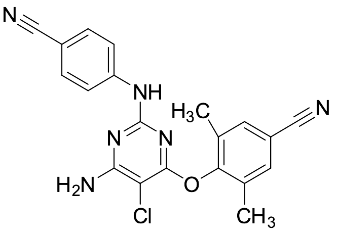 4-[[6-Amino-5-chloro-2-[(4-cyanophenyl)amino]-4-pyrimidinyl]oxy]-3,5-dimethylbenzonitrile