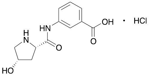 3-[[[(2S,4S)-4-Hydroxy-2-pyrrolidinyl]carbonyl]amino]benzoic Acid Hydrochloride