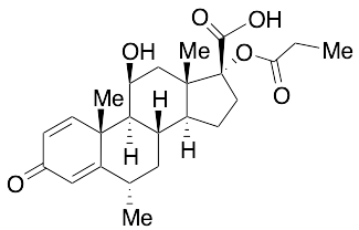 (6S,8S,9S,10R,11S,13S,14S,17R)-11-Hydroxy-6,10,13-trimethyl-3-oxo-17-(propionyloxy)-6,7,8,9,10,11,12,13,14,15,16,17-dodecahydro-3H-cyclopenta[a]phenanthrene-17-carboxylic Acid