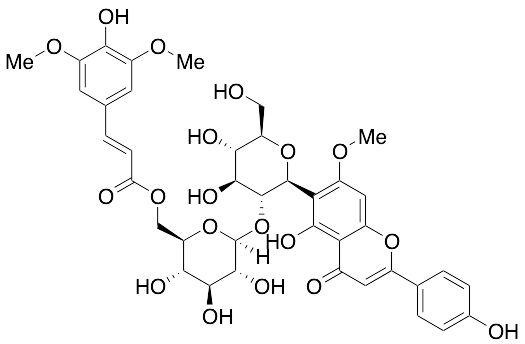 5-Hydroxy-6-[2-O-[6-O-[3-(4-hydroxy-3,5-dimethoxyphenyl)-1-oxo-2-propen-1-yl]-beta-D-glucopyranosyl]-beta-D-glucopyranosyl]-2-(4-hydroxyphenyl)-7-methoxy-4H-1-benzopyran-4-one