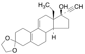 17-​Ethinyl-​17-​hydroxy-​18-​methylestra-​5(10)​,​9(11)​-​dien-​3-​one-​3-​ethylene Ketal