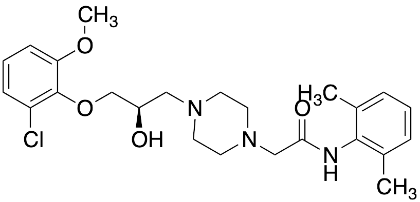 (R)-2-(4-(3-(2-Chloro-6-methoxyphenoxy)-2-hydroxypropyl)piperazin-1-yl)-N-(2,6-dimethylphenyl)acetamide