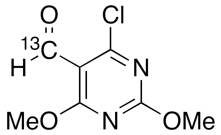 4-Chloro-2,6-dimethoxy-5-pyrimidinecarboxaldehyde-13C