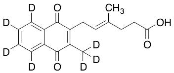 trans-Trideuteromethyl-3-(5′-carboxy-3′-methyl-2’-pentenyl)-1,4-naphthoquinone-5,6,7,8-D4
