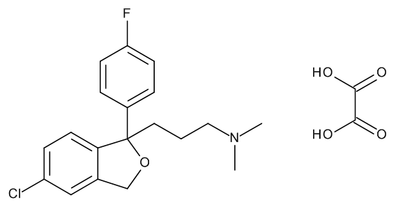 3-[(1RS)-5-Chloro-1-(4-fluorophenyl)-1,3-dihydroisobenzofuran-1-yl]-N,N-dimethylpropan-1-amine Oxalate