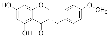 (3S)-2,3-Dihydro-5,7-dihydroxy-3-[(4-methoxyphenyl)methyl]-4H-1-benzopyran-4-one;
