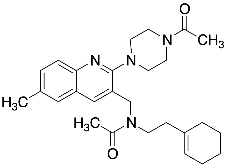 N-[[2-(4-Acetyl-1-Piperazinyl)-6-Methyl-3-Quinolinyl]Methyl]-N-[2-(1-Cyclohexen-1-yl)Ethyl]-Acetamide