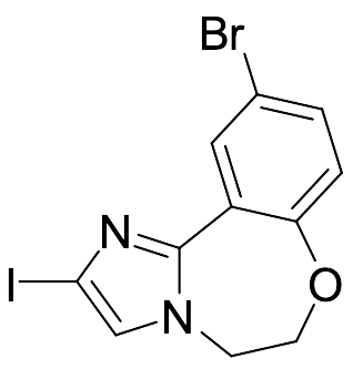 10-Bromo-5,6-dihydro-2-iodoimidazo[1,2-d][1,4]benzoxazepine