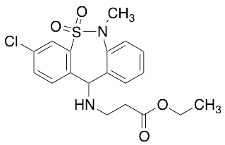 Ethyl N-(3-Chloro-6,11-dihydro-6-methyl-5,5-dioxidodibenzo[c,f][1,2]thiazepin-11-yl)-amino-propanoate
