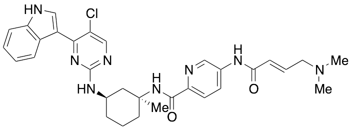 N-[(1S,3R)-3-[[5-Chloro-4-(1H-indol-3-yl)-2-pyrimidinyl]amino]-1-methylcyclohexyl]-5-[[(2E)-4-(dimethylamino)-1-oxo-2-buten-1-yl]amino]-2-pyridinecarboxamide
