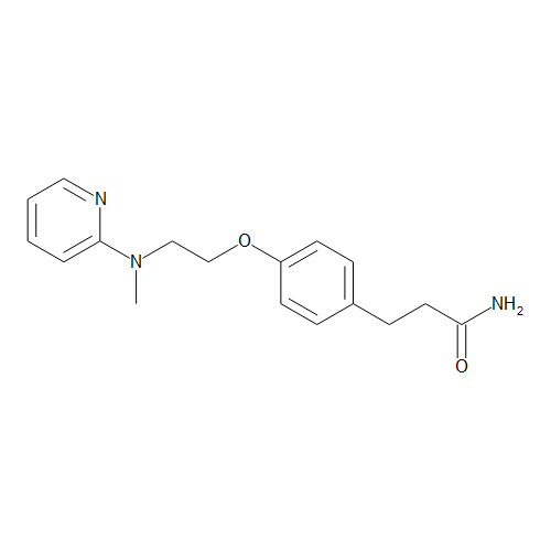 3-[4-[2-[Methyl(pyridin-2-yl)amino]ethoxy]phenyl]propanamide (MM0522.04)