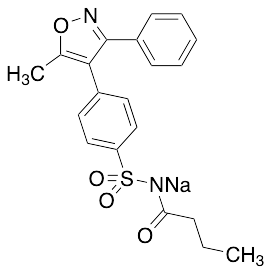 N-[[4-(5-Methyl-3-phenyl-4-isoxazolyl)phenyl]sulfonyl]-butanamide Sodium Salt